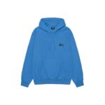 Pull à capuche bleu stussy