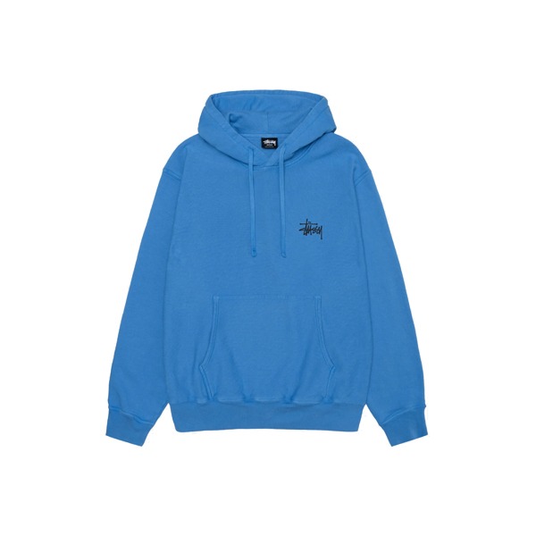 Pull à capuche bleu stussy