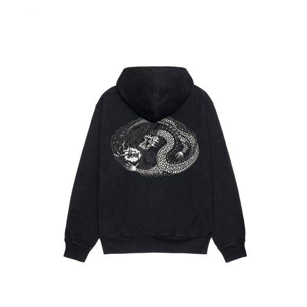 Pull à capuche dragon stussy