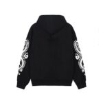 Sweat à capuche noir zippé Stussy Dragons