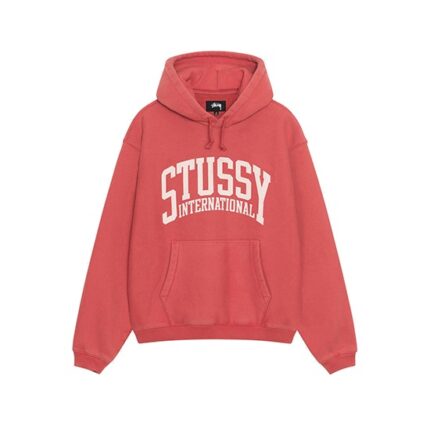 Sweat à capuche Stussy International Rouge